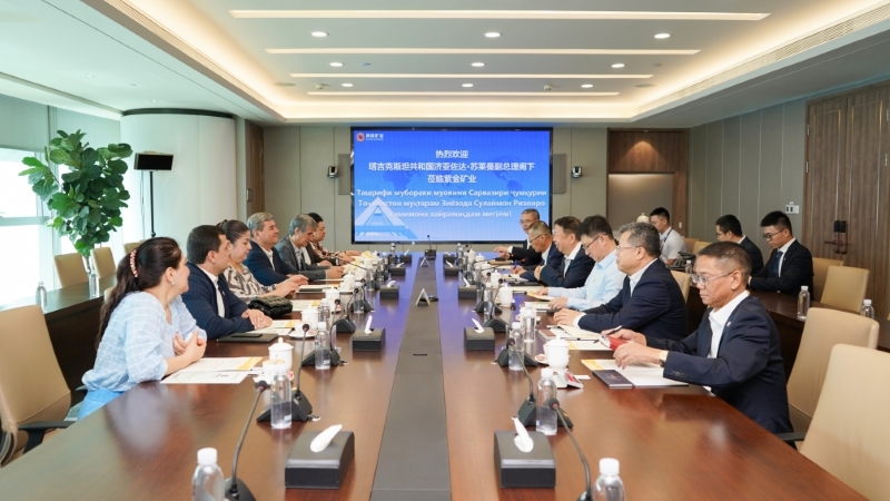 塔吉克斯坦副总理苏莱曼会见乐鱼官方网站-乐鱼leyu(中国)董事长陈景河